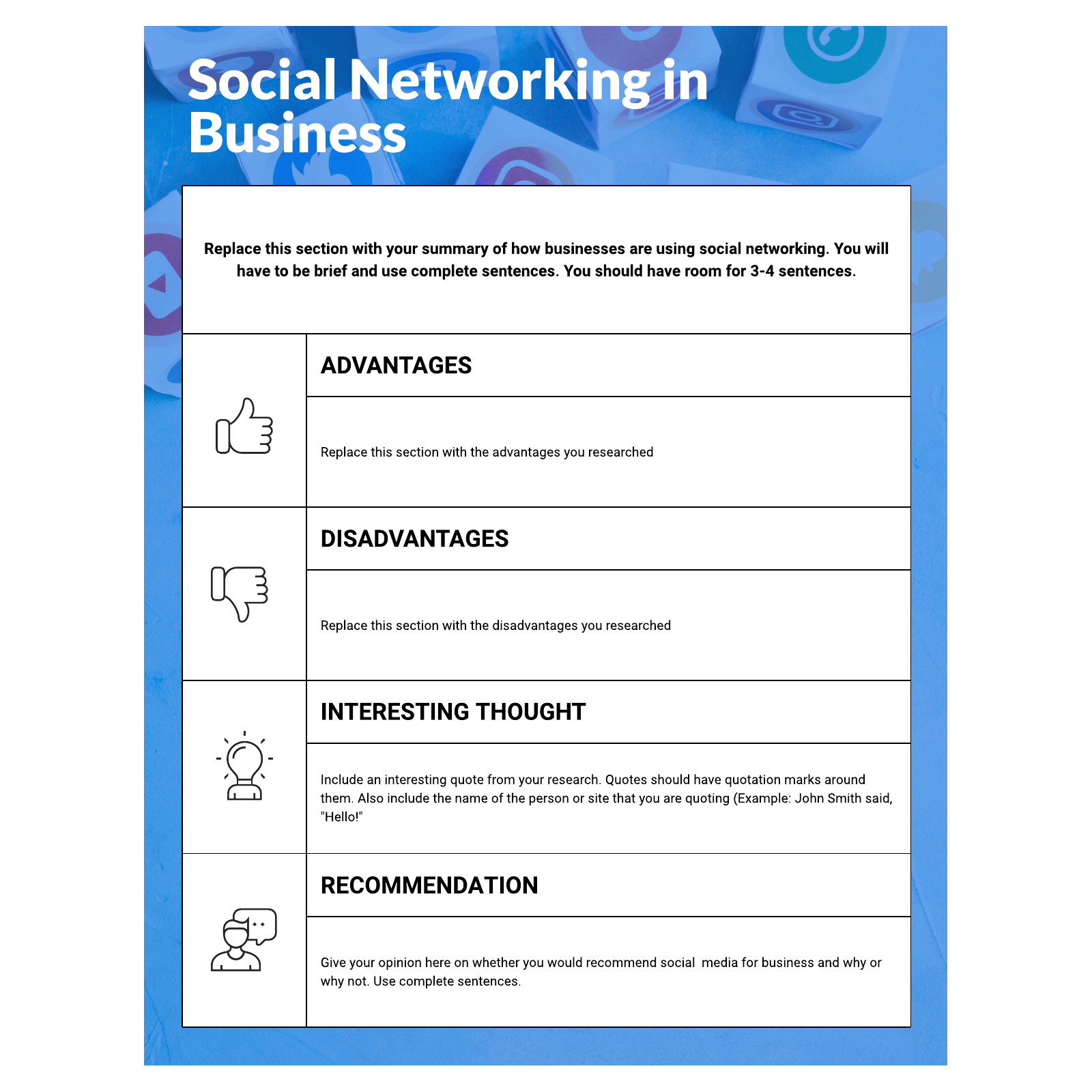 Social networking in business Lucidchart