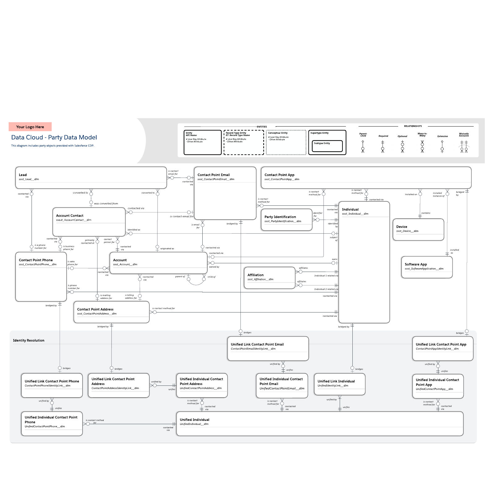 Data Cloud - Party Data Model example