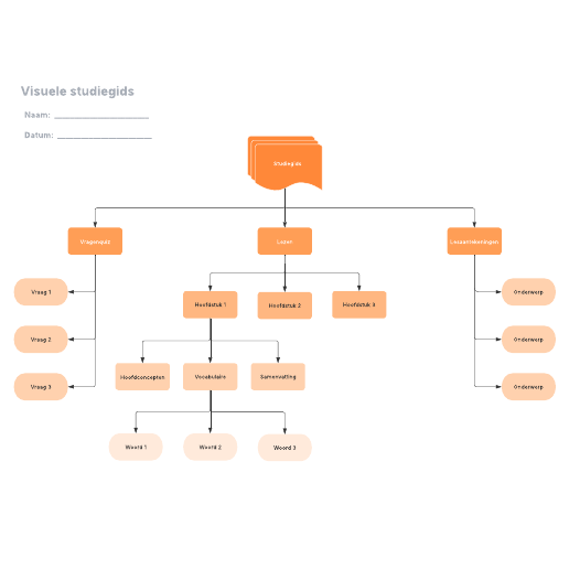 Ga naar het Visuele studiegids-sjabloon
