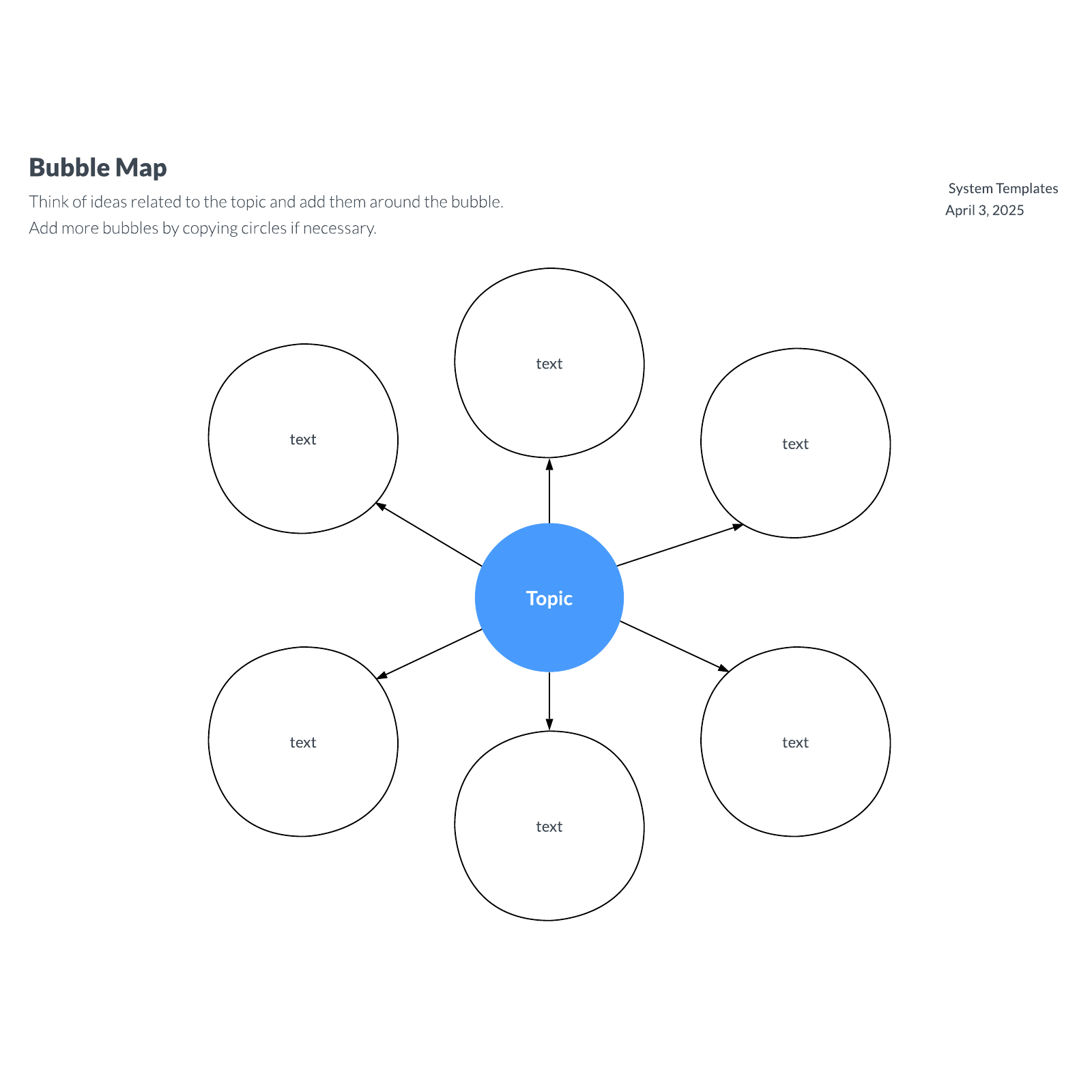 Bubble map example