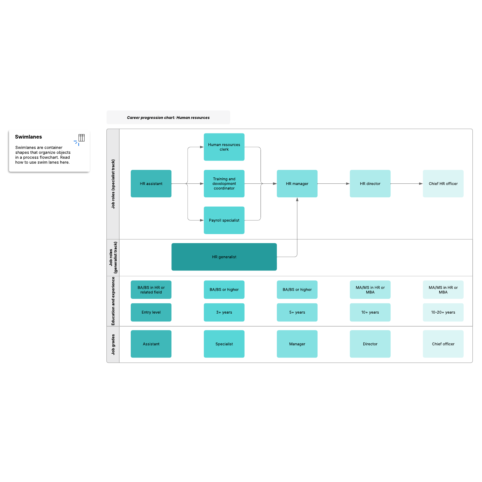 Career progression chart example (HR) example