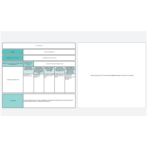 Go to Text Analysis Template template