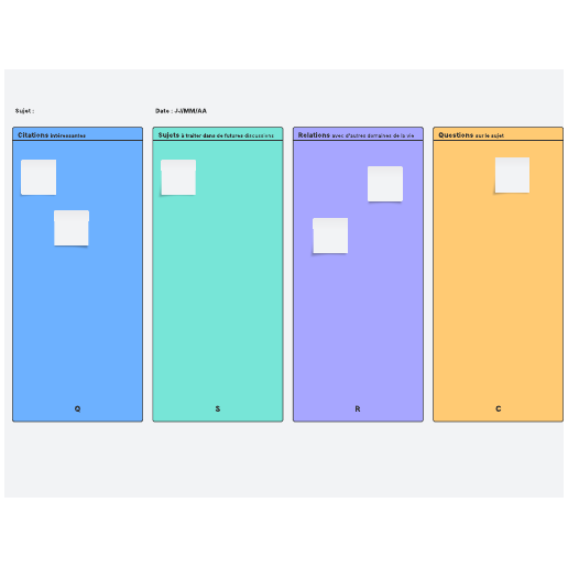 modèle de tableau CSRQ