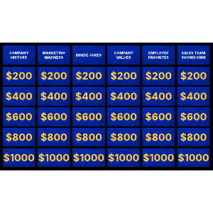 Quiz show example