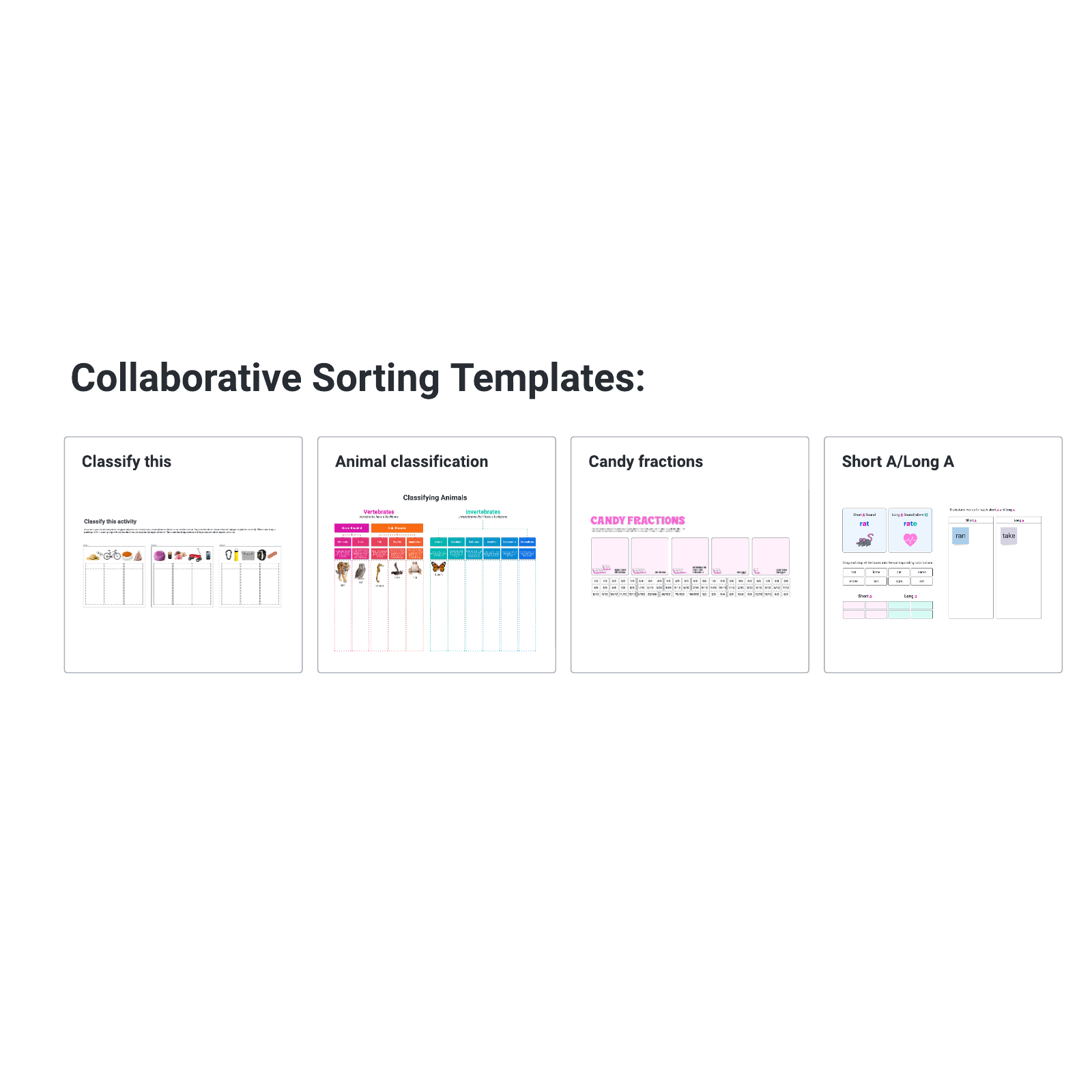 Collaborative sorting toolkit example