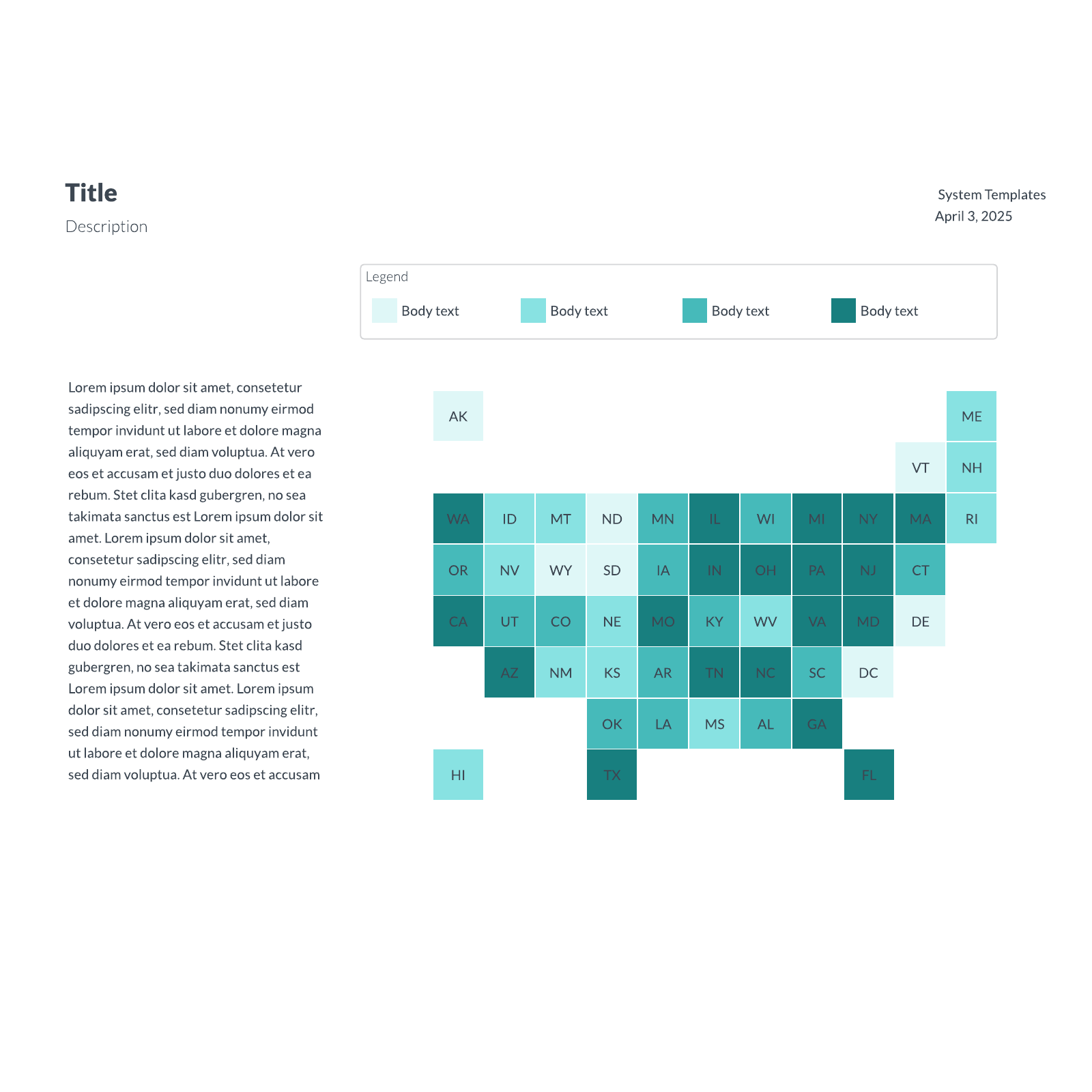 United States block map example