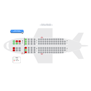 Airplane seating chart | Lucidchart