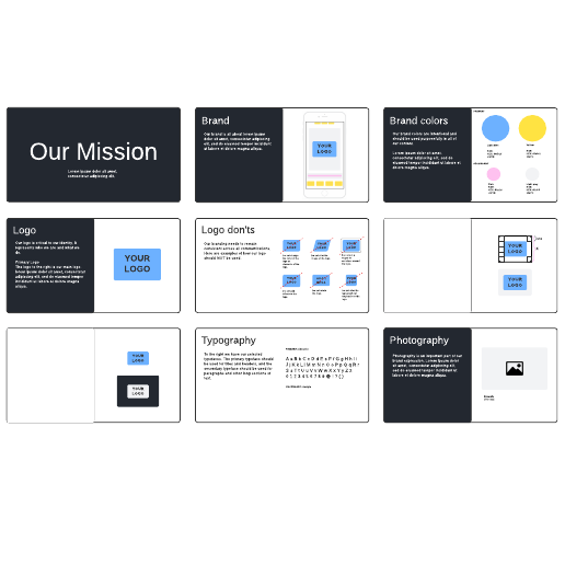 Brand guidelines example template