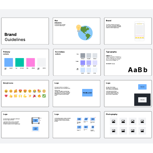 Brand guidelines example template