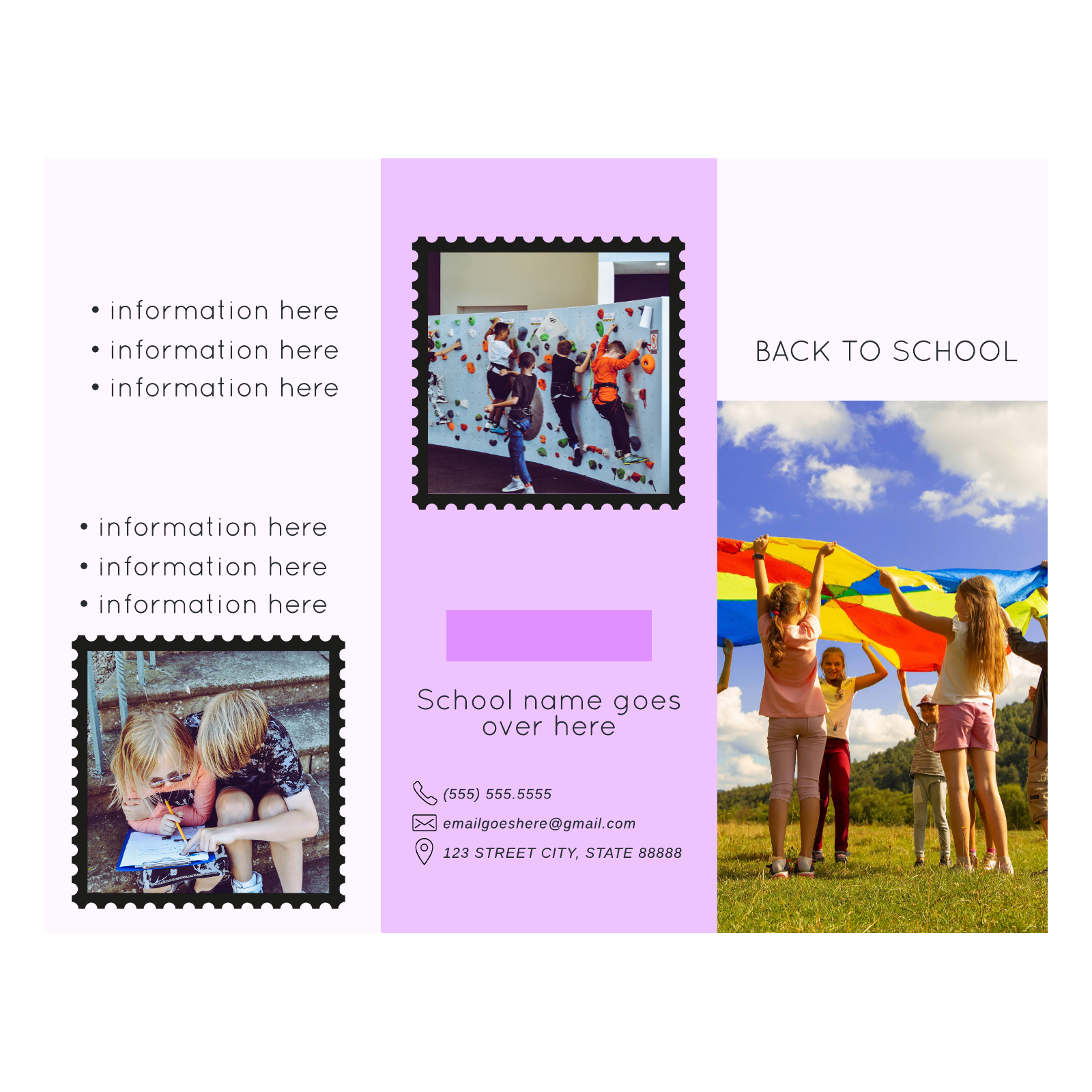 Stamp brochure  example