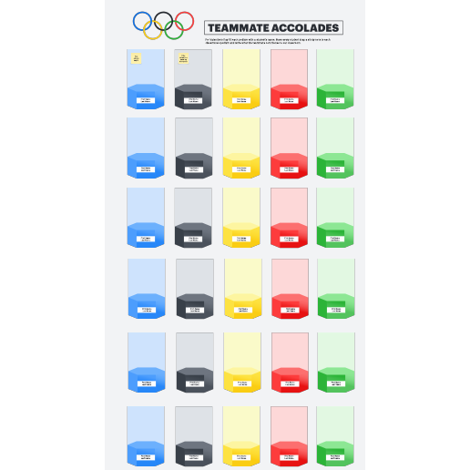 Go to Team accolades template