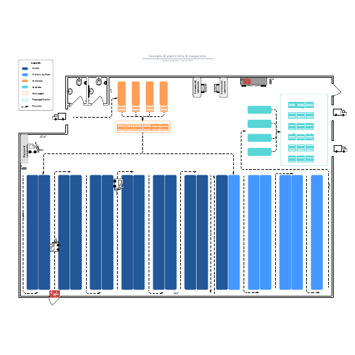 Go to Esempio di planimetria di magazzino template