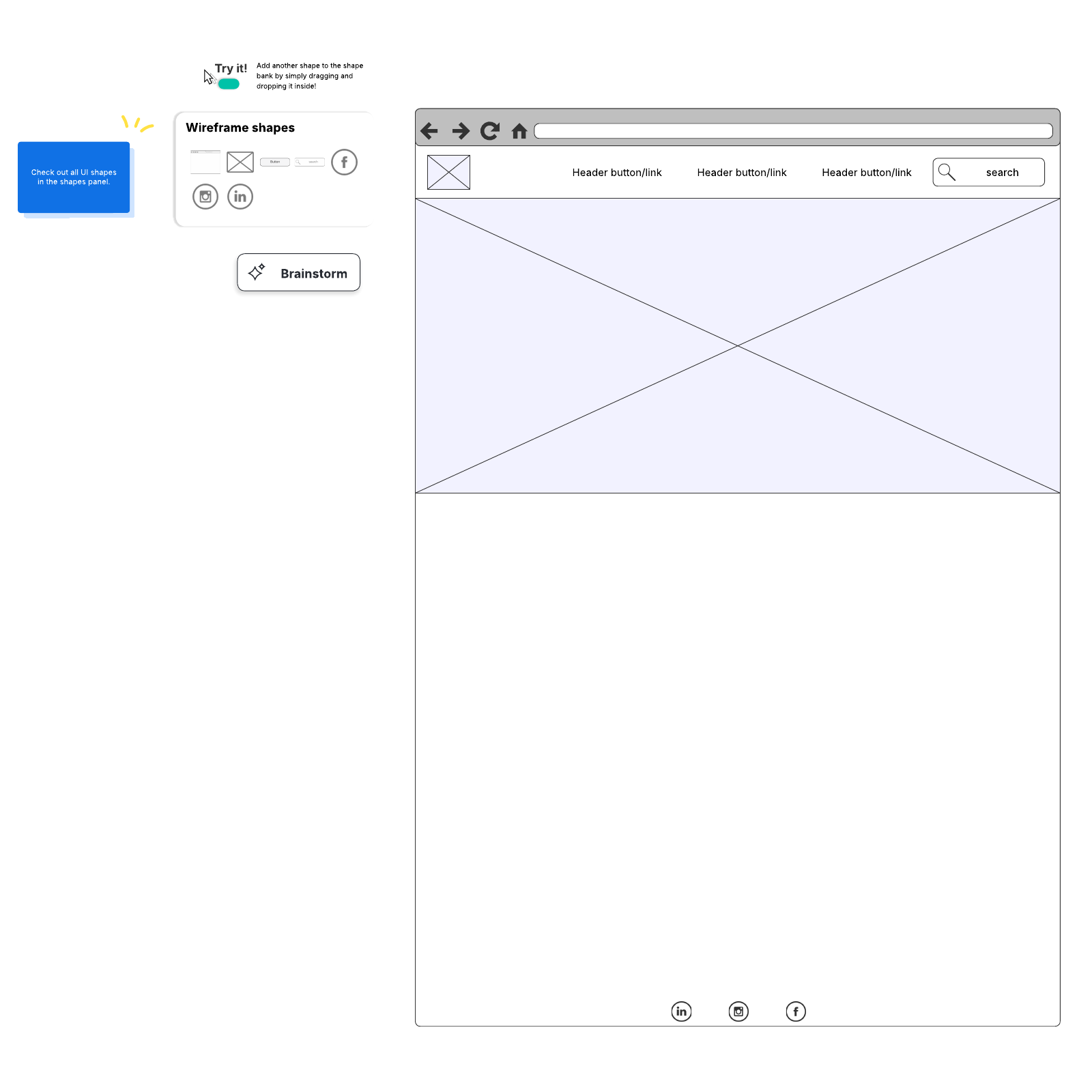 Wireframe example