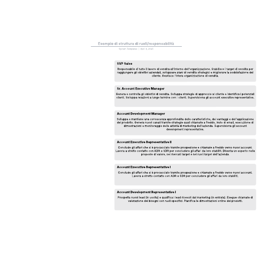 Go to Esempio di struttura di ruoli/responsabilità template