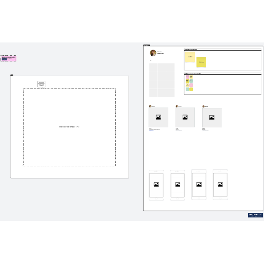 Social media planner template