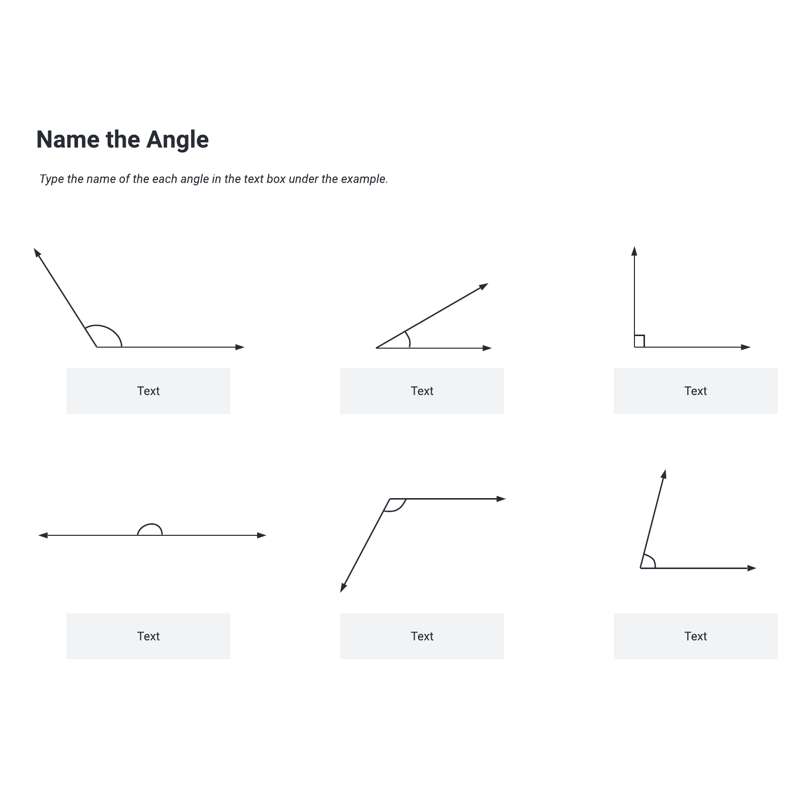 Types Of Angles Worksheet Lucidchart 6214