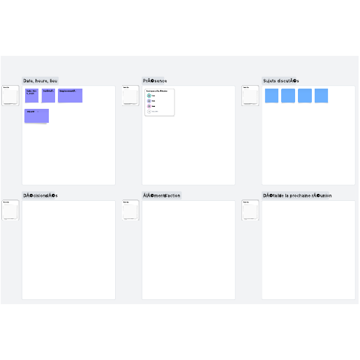 Accéder au modèle Compte-rendu de réunion