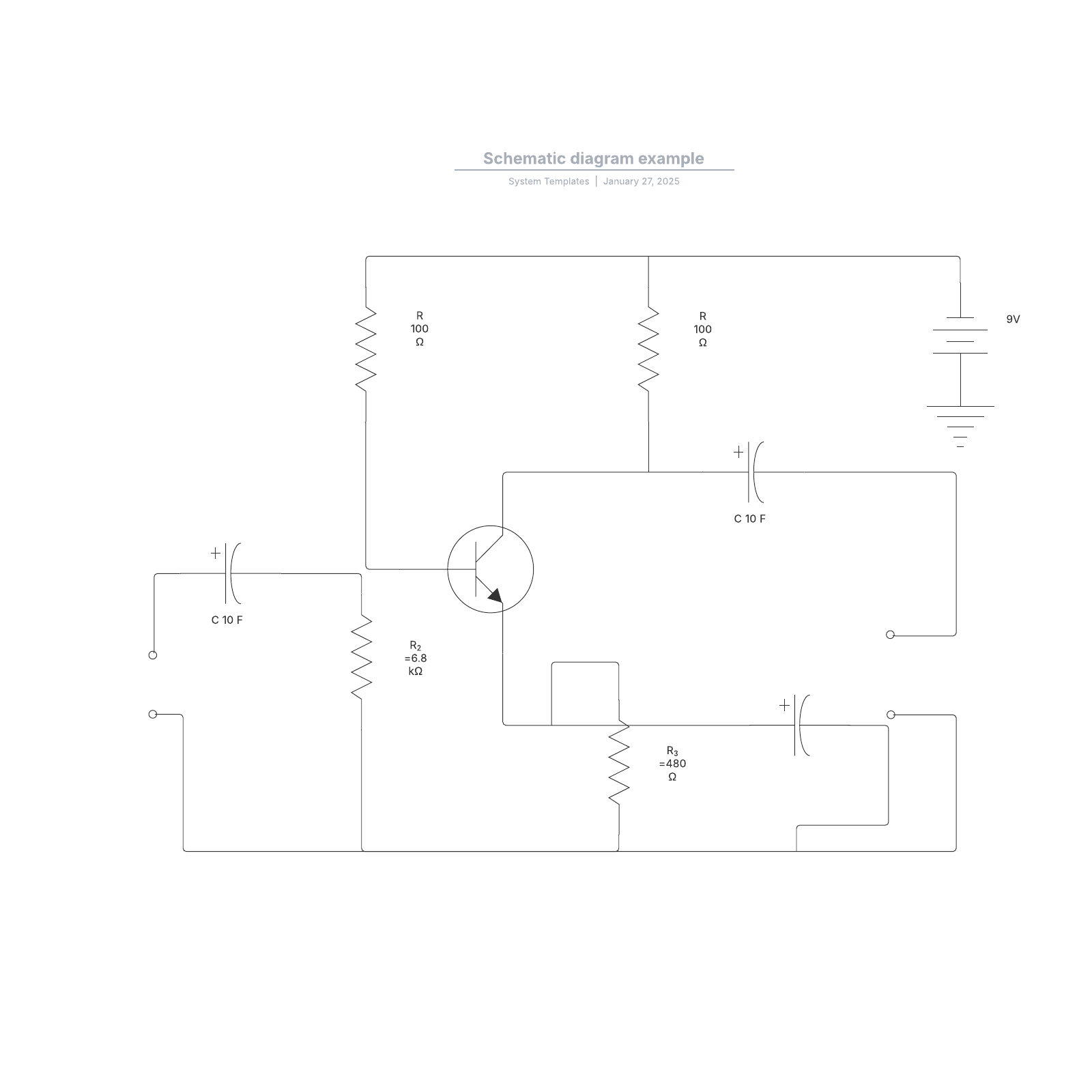 Schematic diagram example example