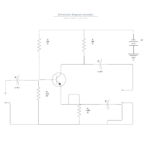 Go to Schematic diagram example template
