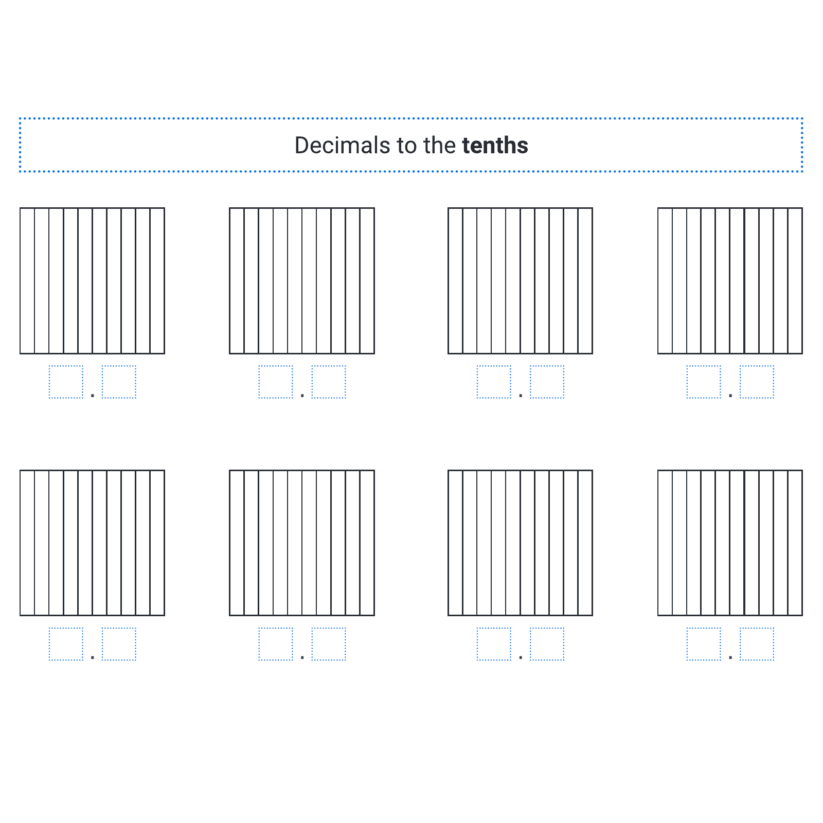 Decimal squares  example