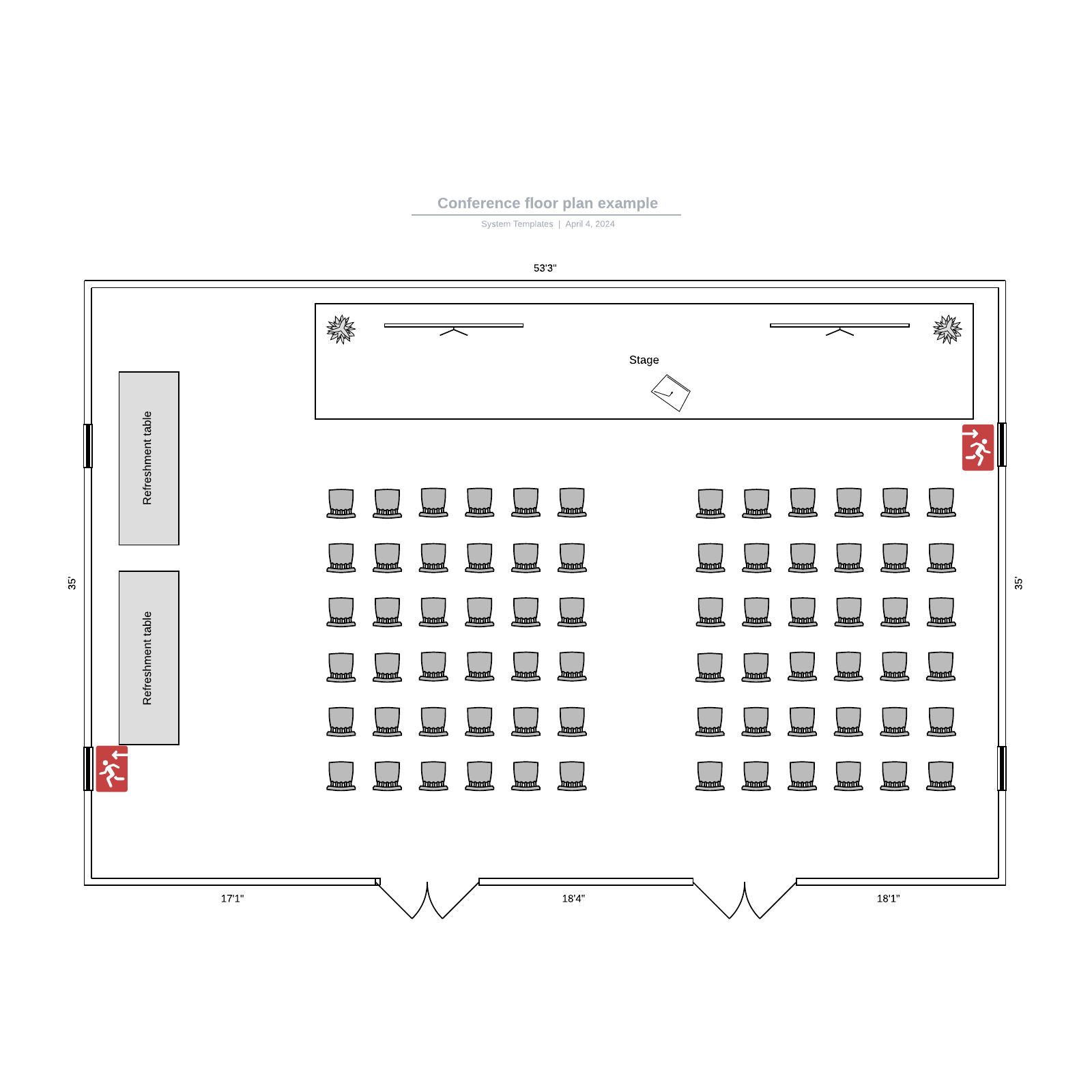 Conference floor plan example example
