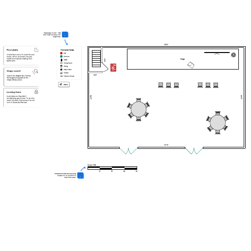 Go to Event floor plan template