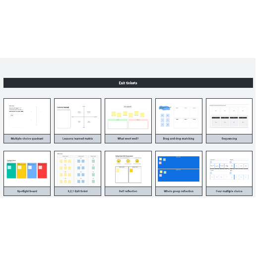 Go to Exit ticket toolkit template