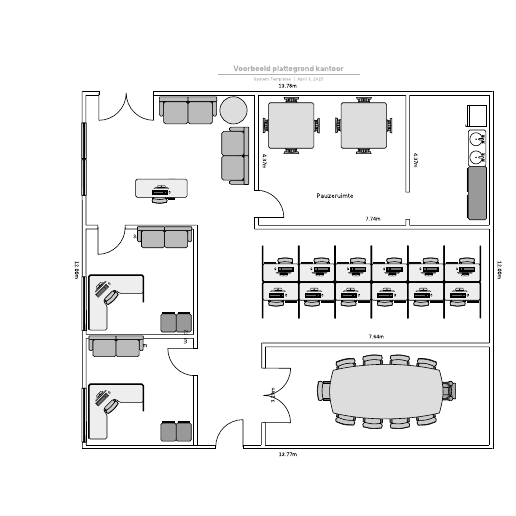 Go to Voorbeeld plattegrond kantoor template