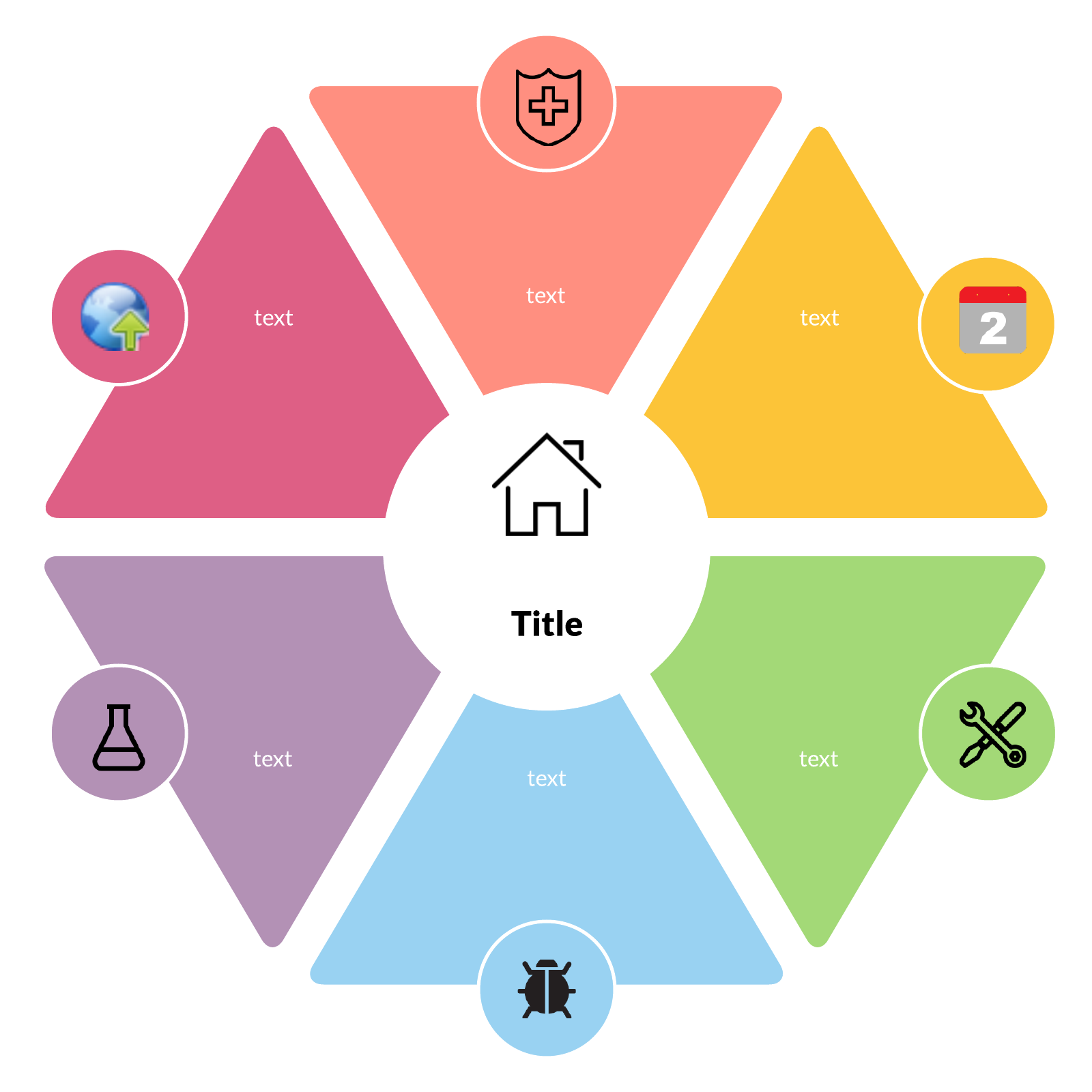 Hexagon infographic template example