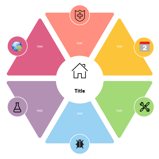 Go to Hexagon infographic template template