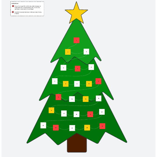 Go to Holiday advent calendar template