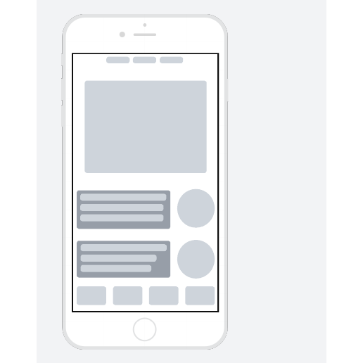 スマホアプリのワイヤーフレームテンプレート