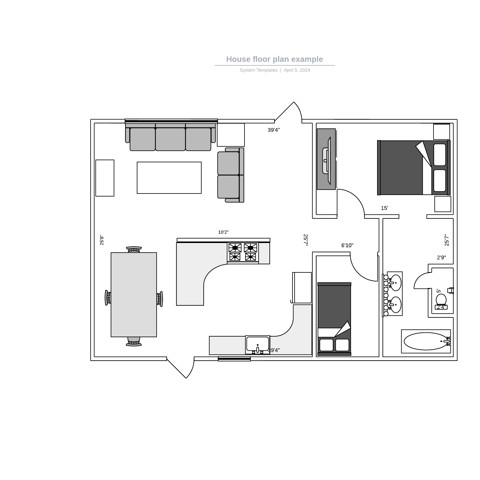 House floor plan example example