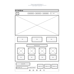 Home page wireframe 1 | Lucidchart