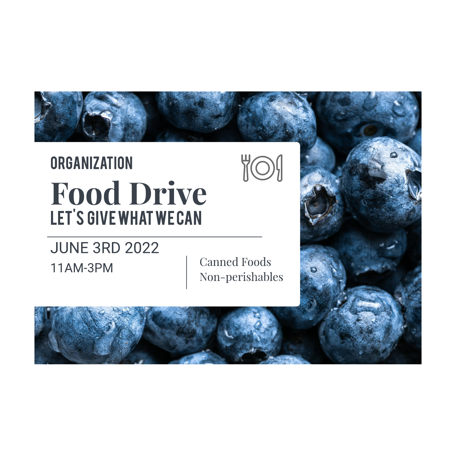 Food Drive Flyer  example
