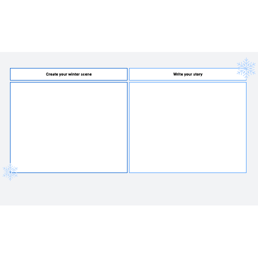 Go to Create and write a winter scene  template