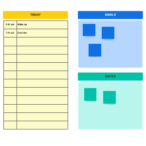 Daily schedule template | Lucidspark