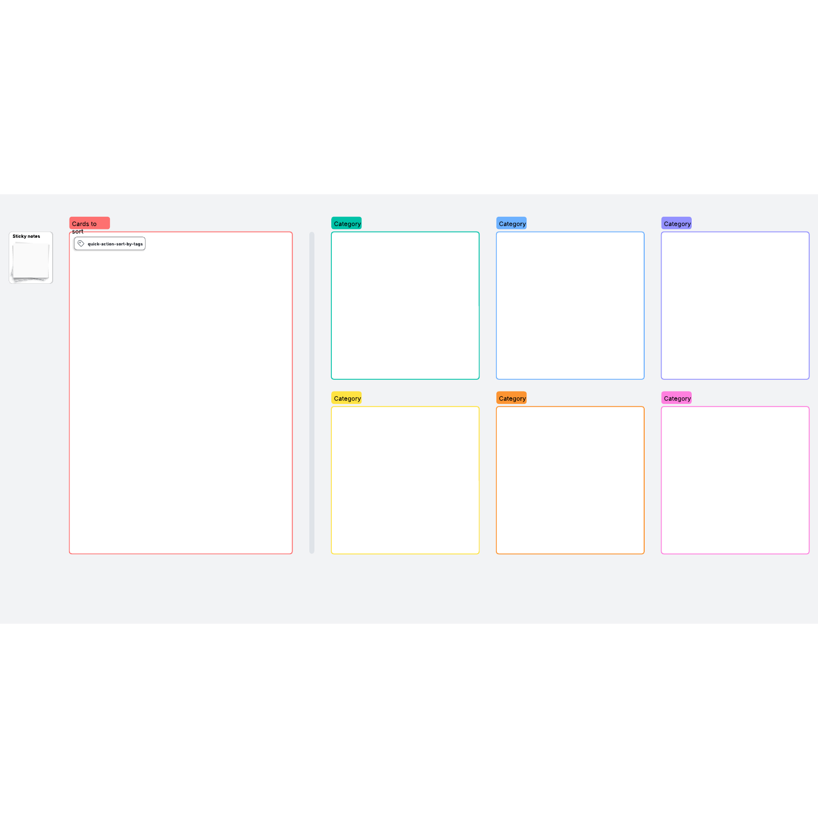 Card sorting template Lucidspark