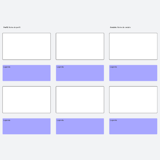 Modelo de storyboard template