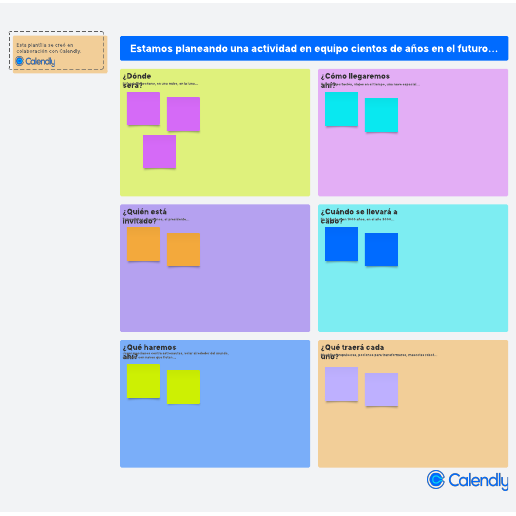 Ir a la plantilla Actividad en equipo futurista para romper el hielo de Calendly