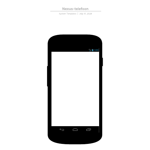 Ga naar het Nexus-telefoon-sjabloon