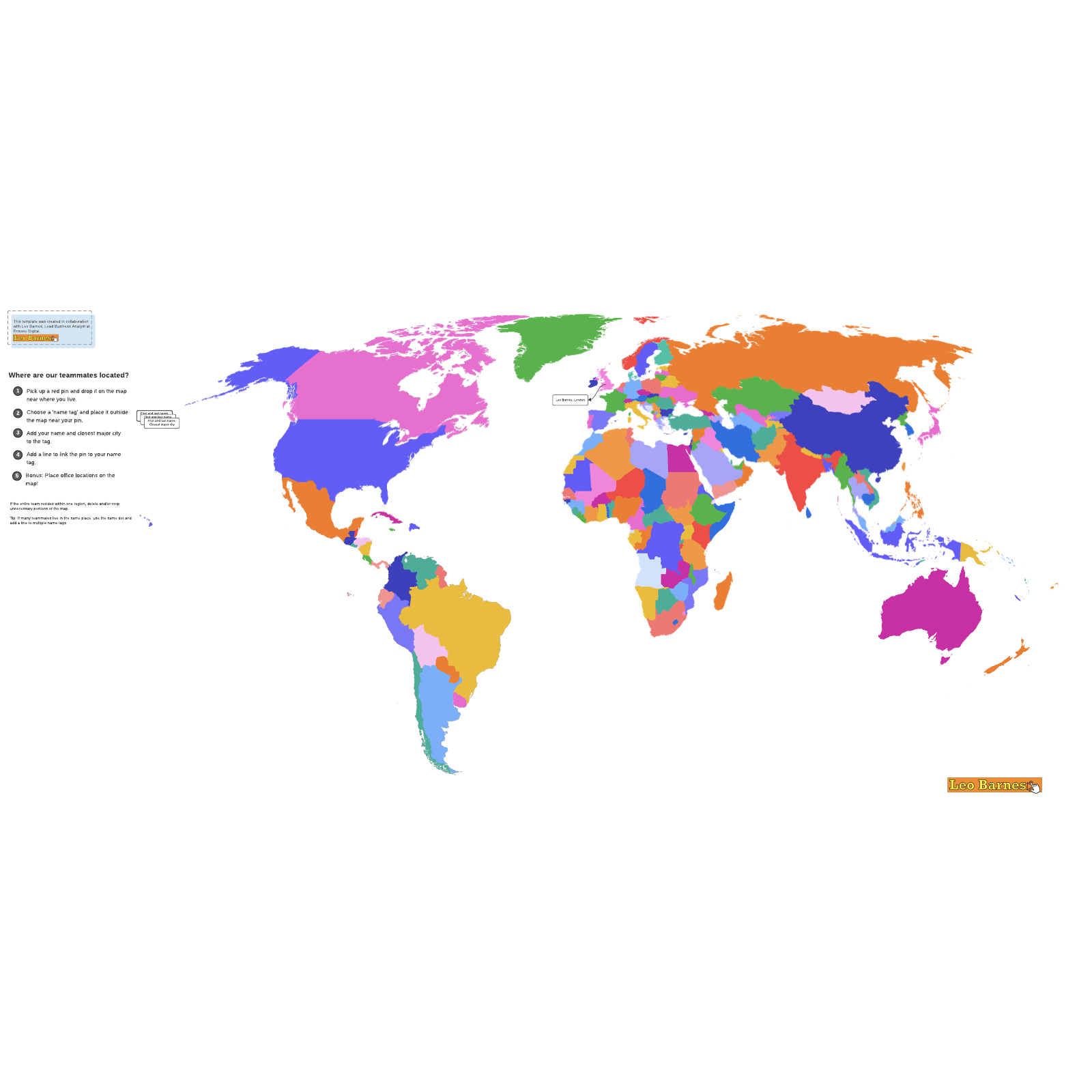 Team geography example