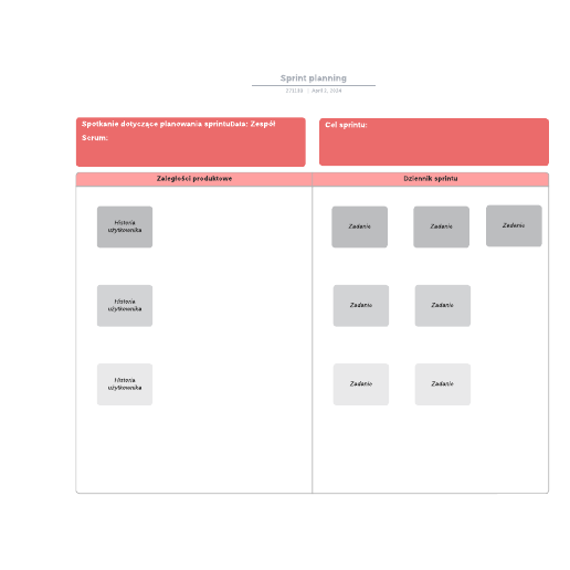 Go to Sprint planning template