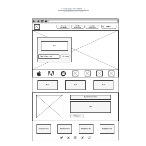 Home page wireframe 2