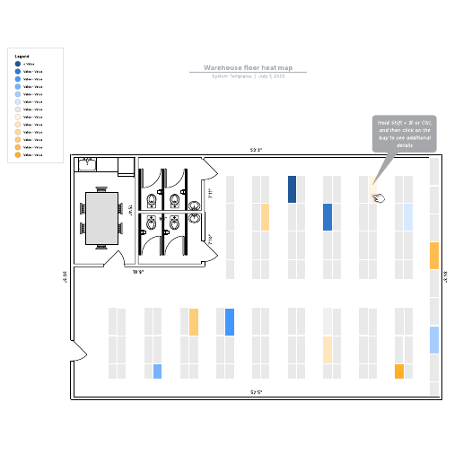 Go to Warehouse floor heat map template