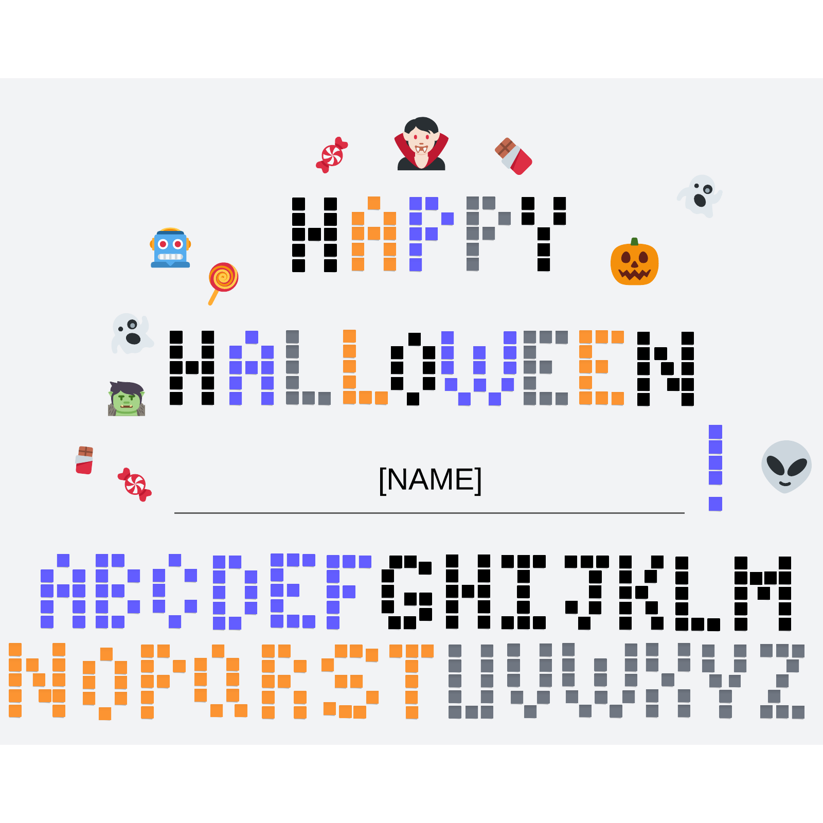 Halloween card example