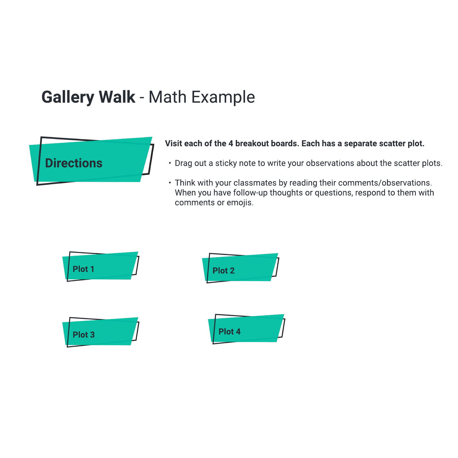 Gallery walk: Math example example