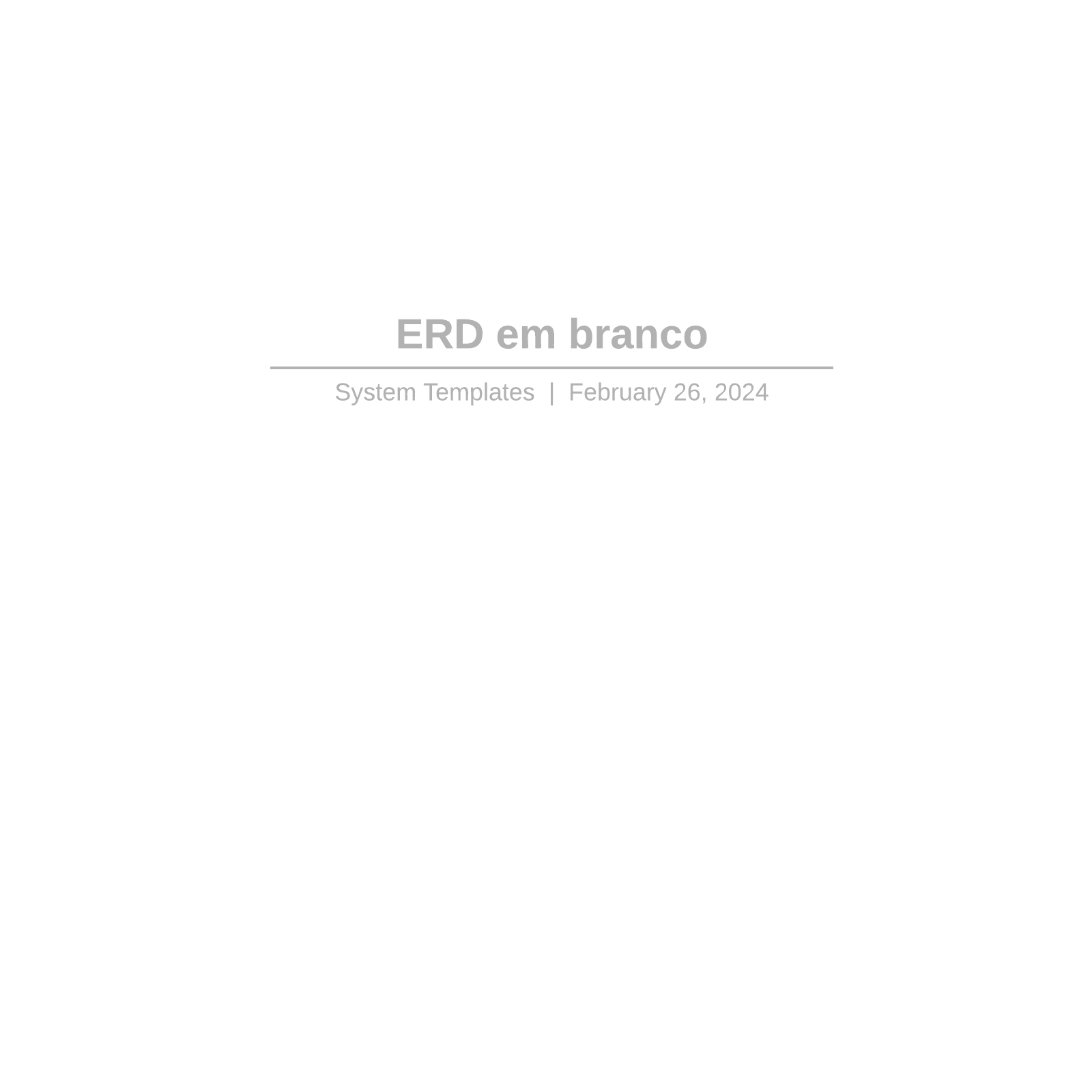 ERD em branco example