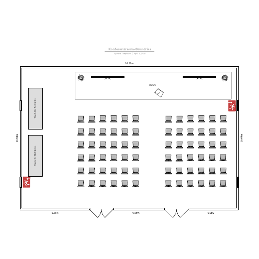 Konferenzraum-Grundriss - Beispiel