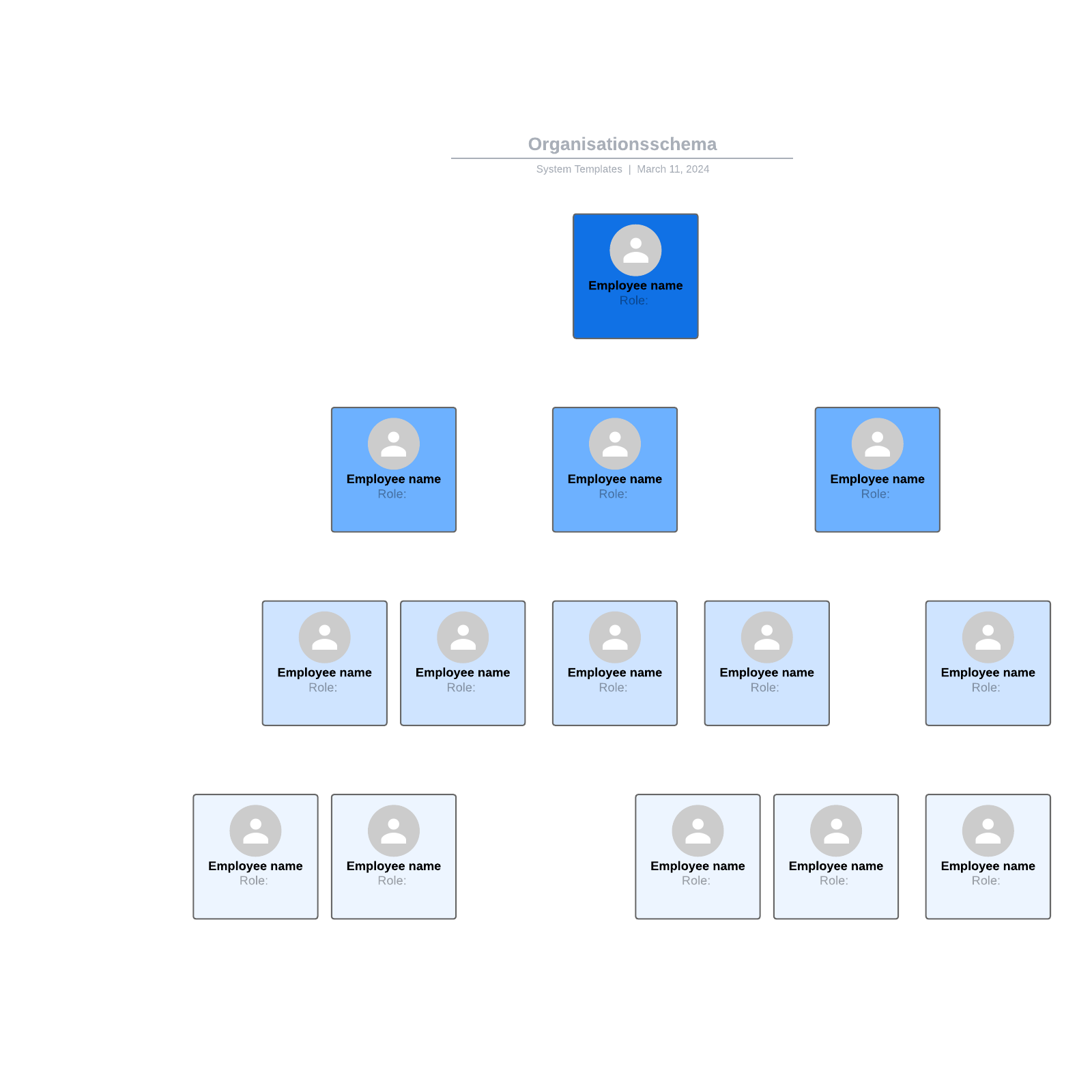 Organisationsschema example